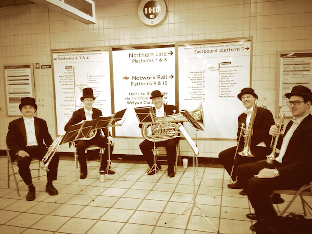 London Brass Bands performing for London Underground